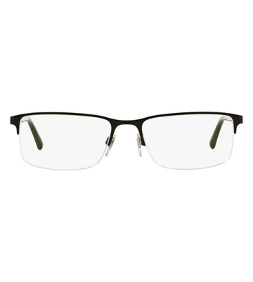 Burberry Men's Black Rectangular Optical Frames