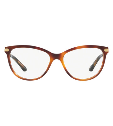 Burberry Women's Light Havana Cat-eye Frames