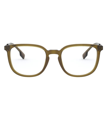 Burberry Men's Olive Square Optical Frames