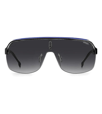 Carrera Top Car Men's Dark Grey Gradient Wraparound Sunglass