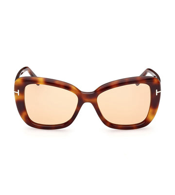 Tom Ford Women's Brown Butterfly Sunglasses