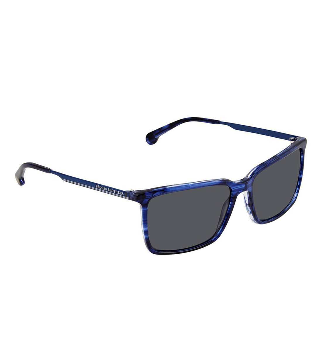Brooke Brothers Men's Grey Rectangular Sunglasses
