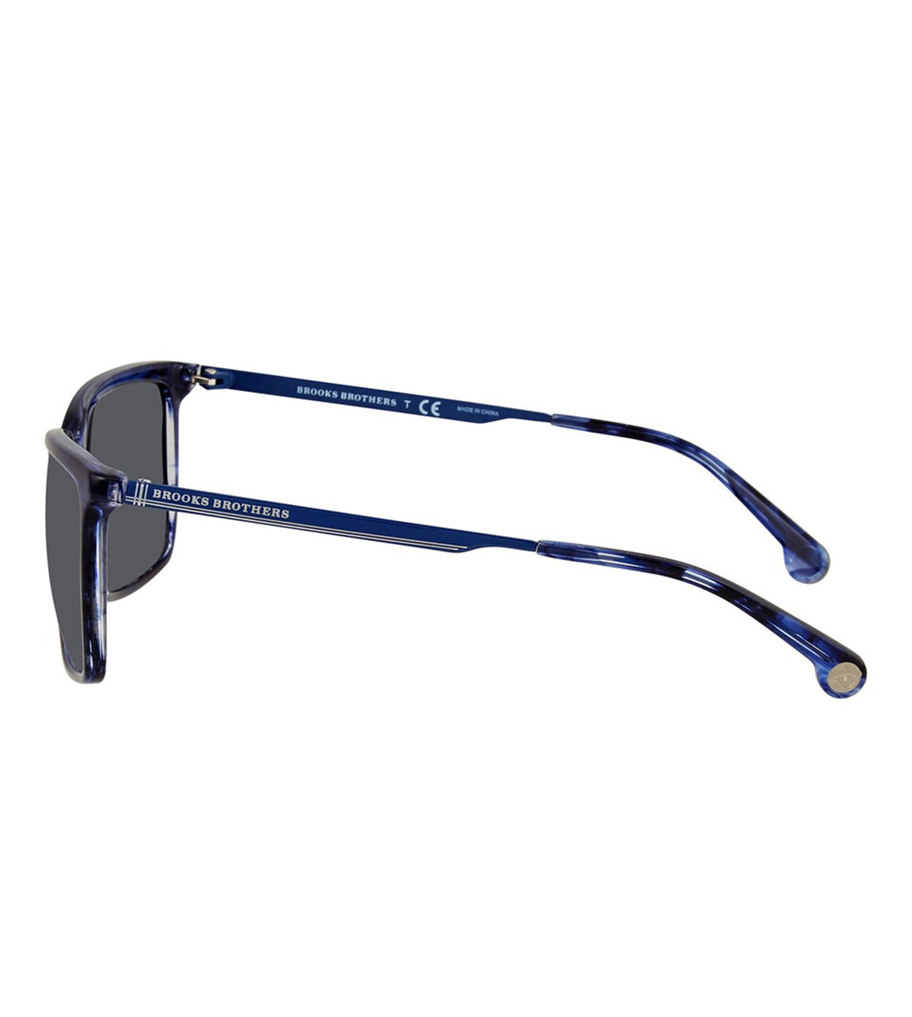 Brooke Brothers Men's Grey Rectangular Sunglasses