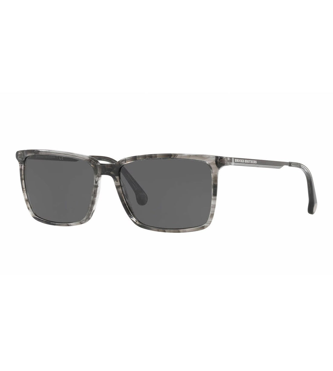 Brooke Brother's Men's Grey Solid Rectangular Sunglasses