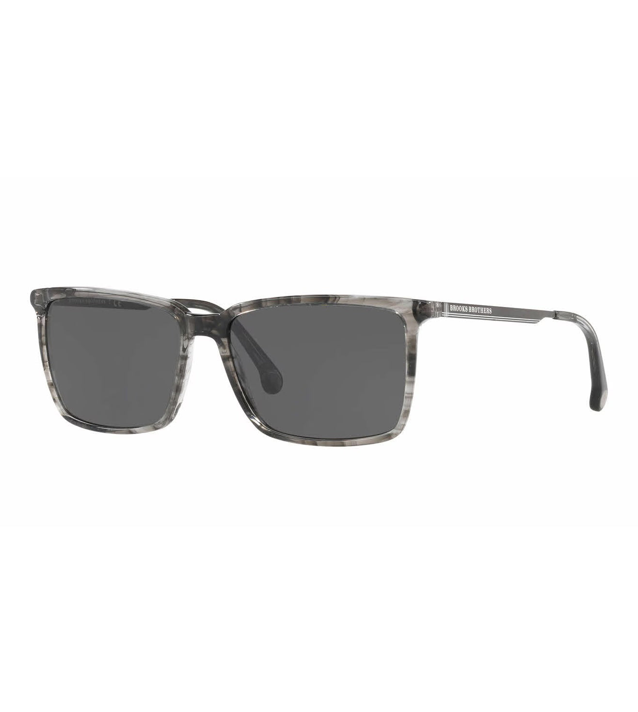Brooke Brother's Men's Grey Solid Rectangular Sunglasses