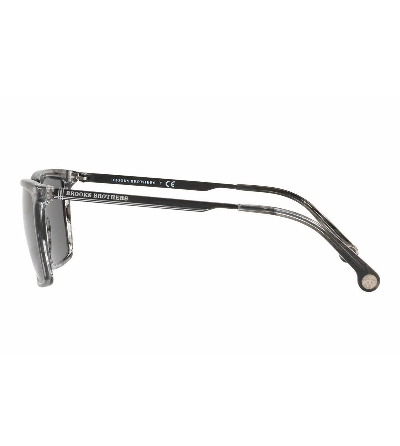 Brooke Brother's Men's Grey Solid Rectangular Sunglasses
