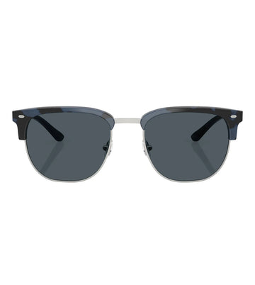 Brooke Brother's Men's Blue Gray Solid Square Sunglasses