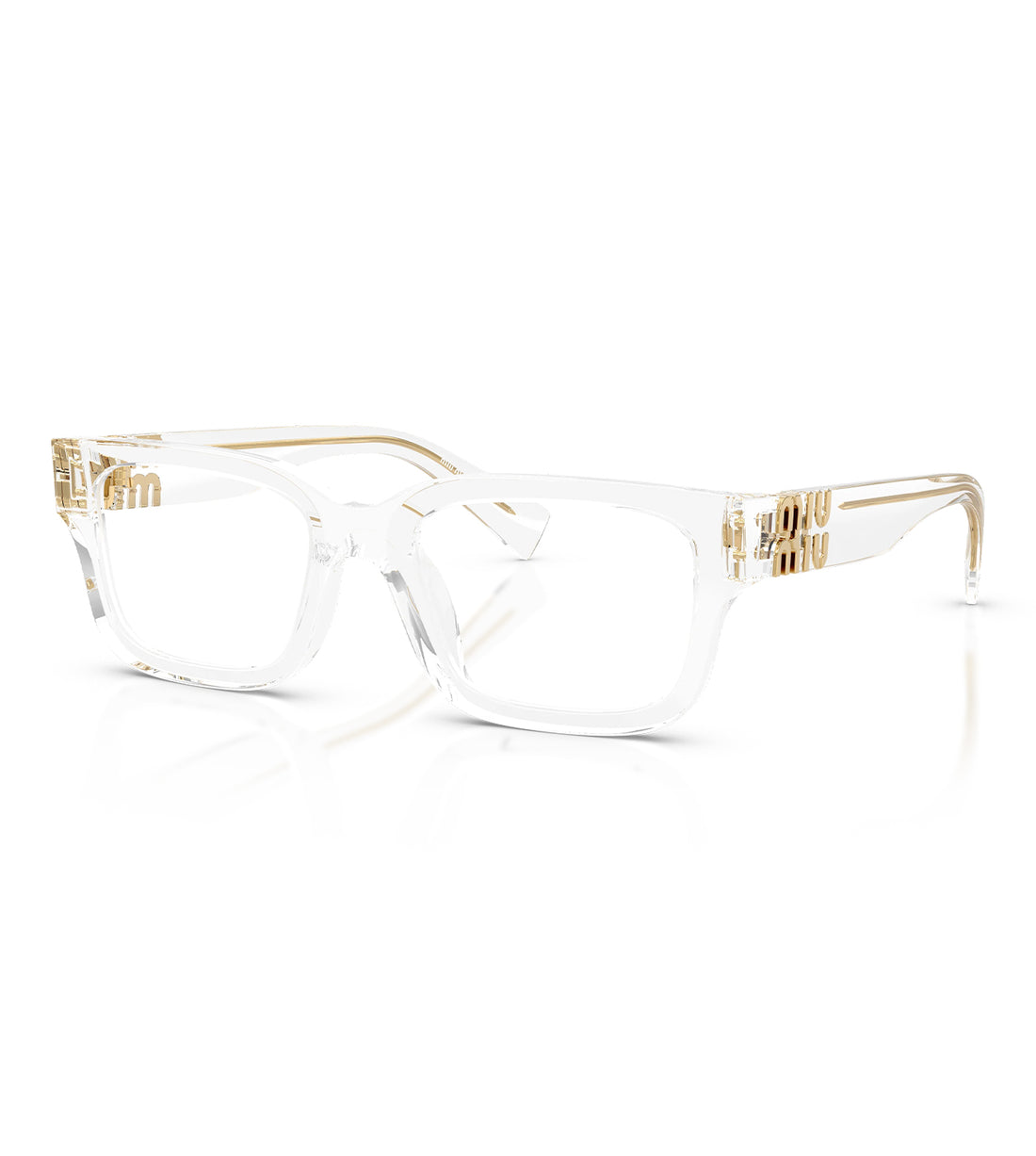 Miu Miu Women Transparent Rectangular Optical Frame