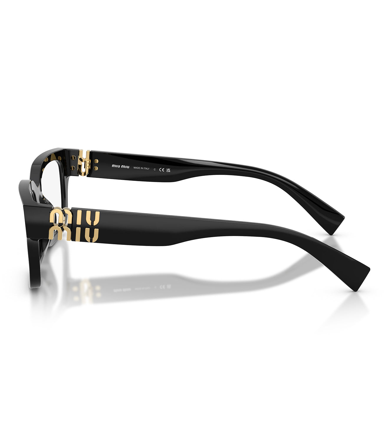 Miu Miu Women Black Rectangular Optical Frame