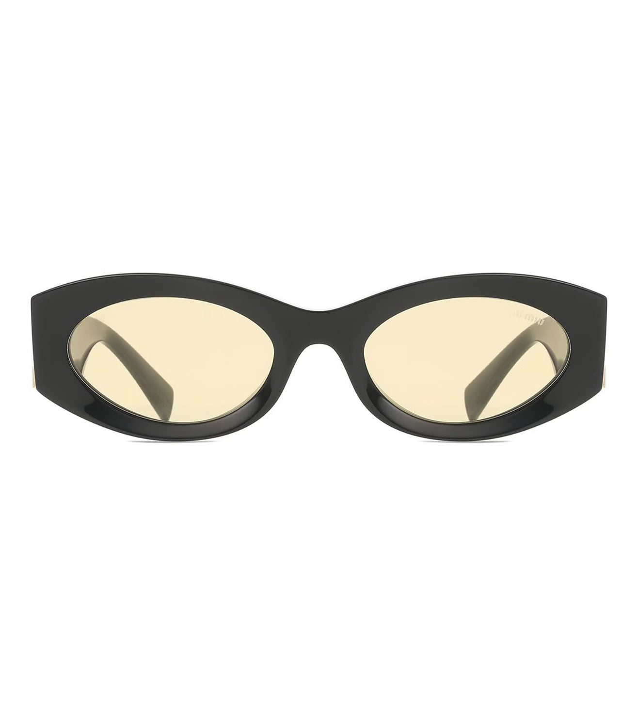 Miu Miu Women Yellow Oval Sunglasses
