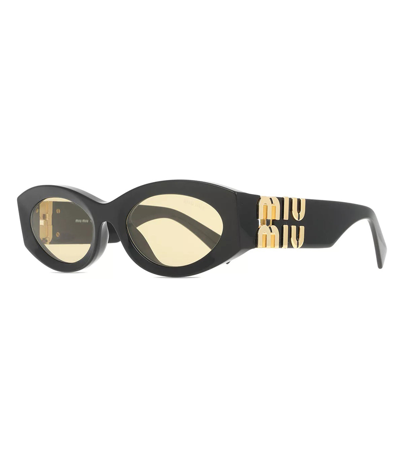 Miu Miu Women Yellow Oval Sunglasses