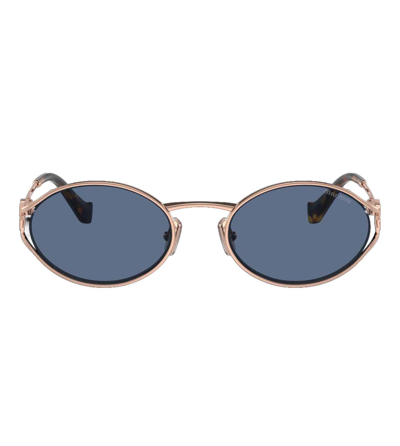 Miu Miu Women Dark Blue Oval Sunglasses
