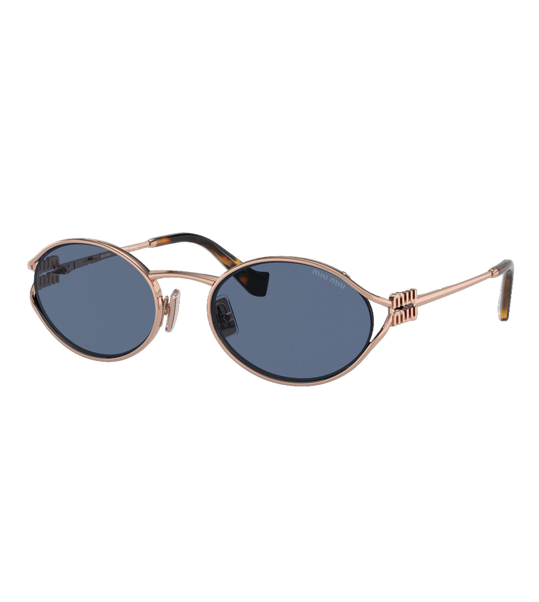 Miu Miu Women Dark Blue Oval Sunglasses