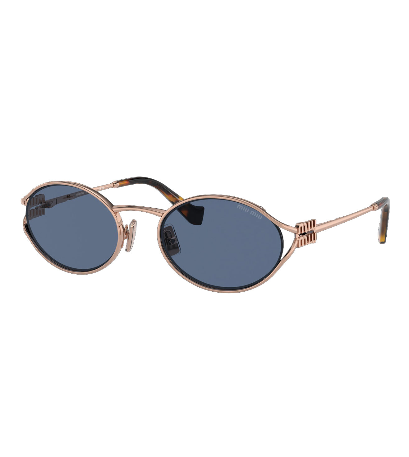 Miu Miu Women Dark Blue Oval Sunglasses