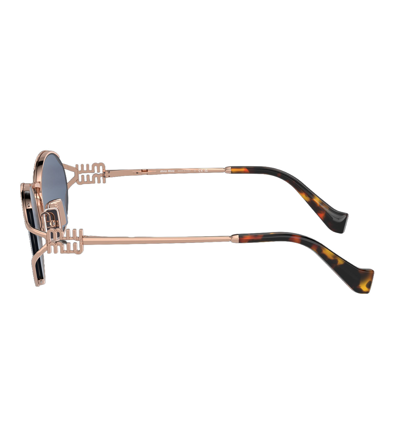Miu Miu Women Dark Blue Oval Sunglasses