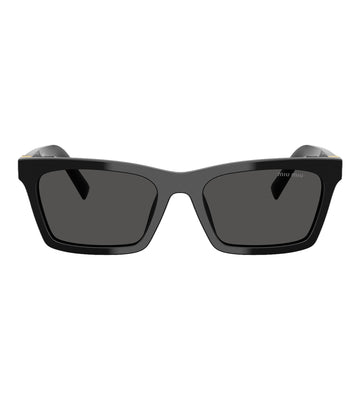 Miu Miu Women Dark Grey Rectangular Sunglasses