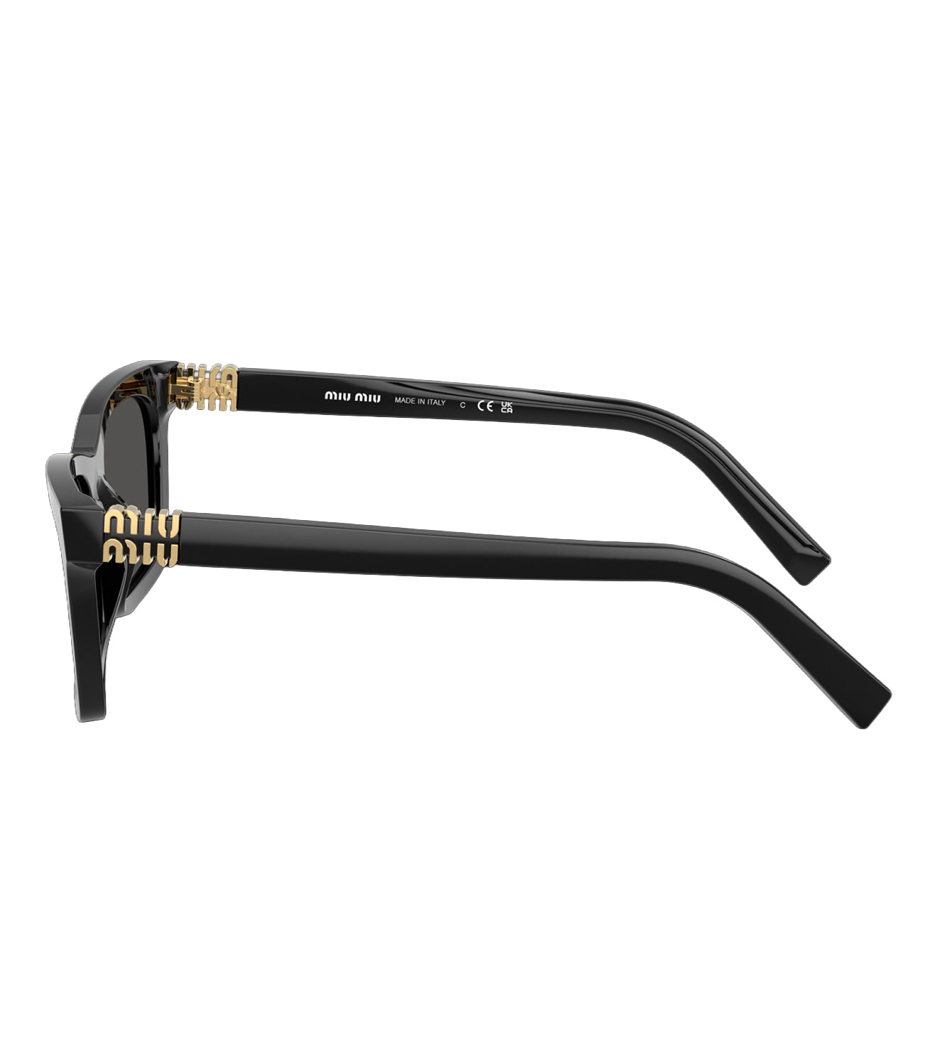 Miu Miu Women Dark Grey Rectangular Sunglasses