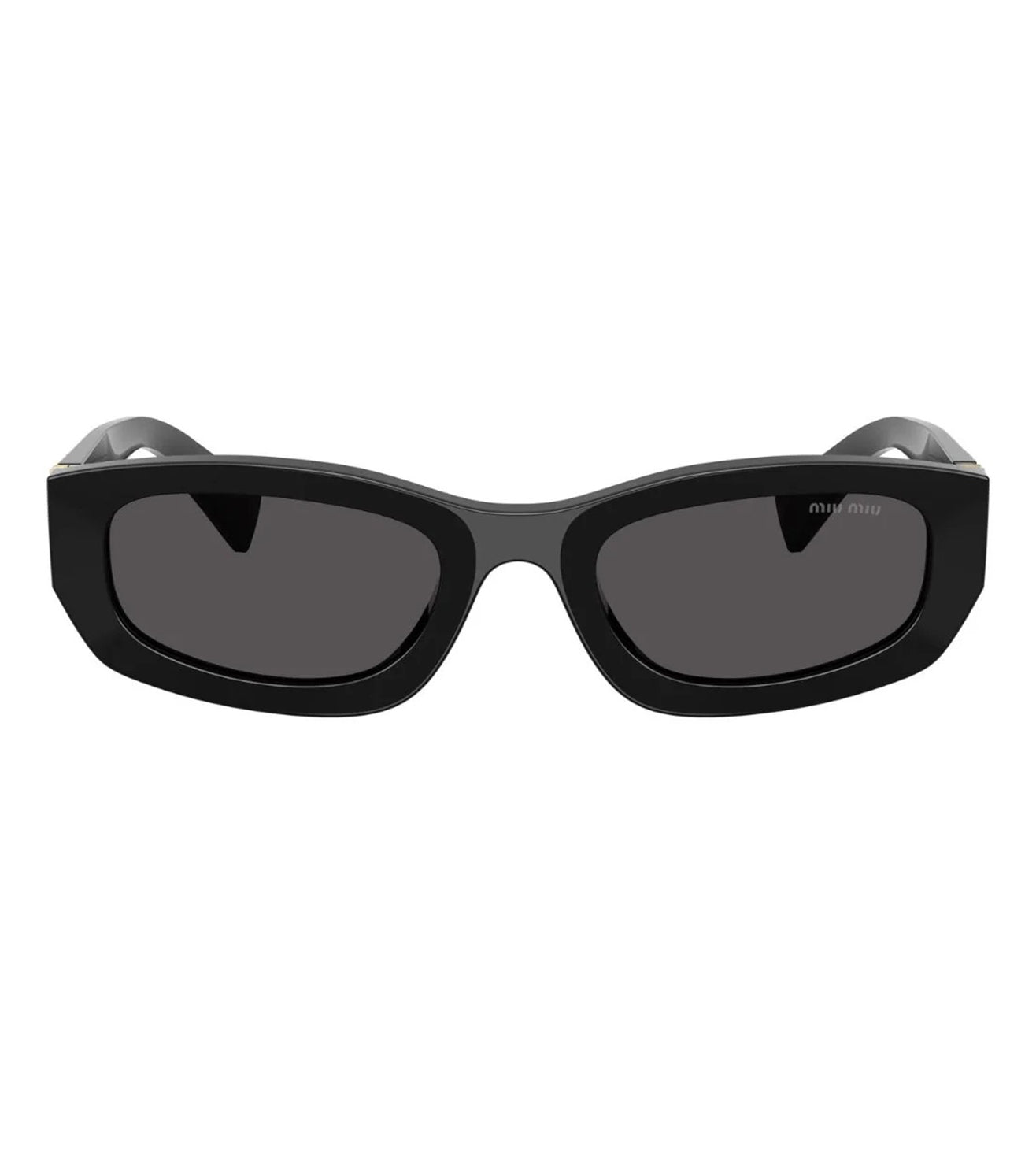 Miu Miu Women Dark Grey Rectangular Sunglasses