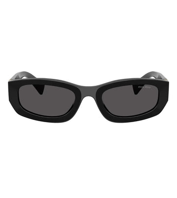 Miu Miu Women Dark Grey Rectangular Sunglasses