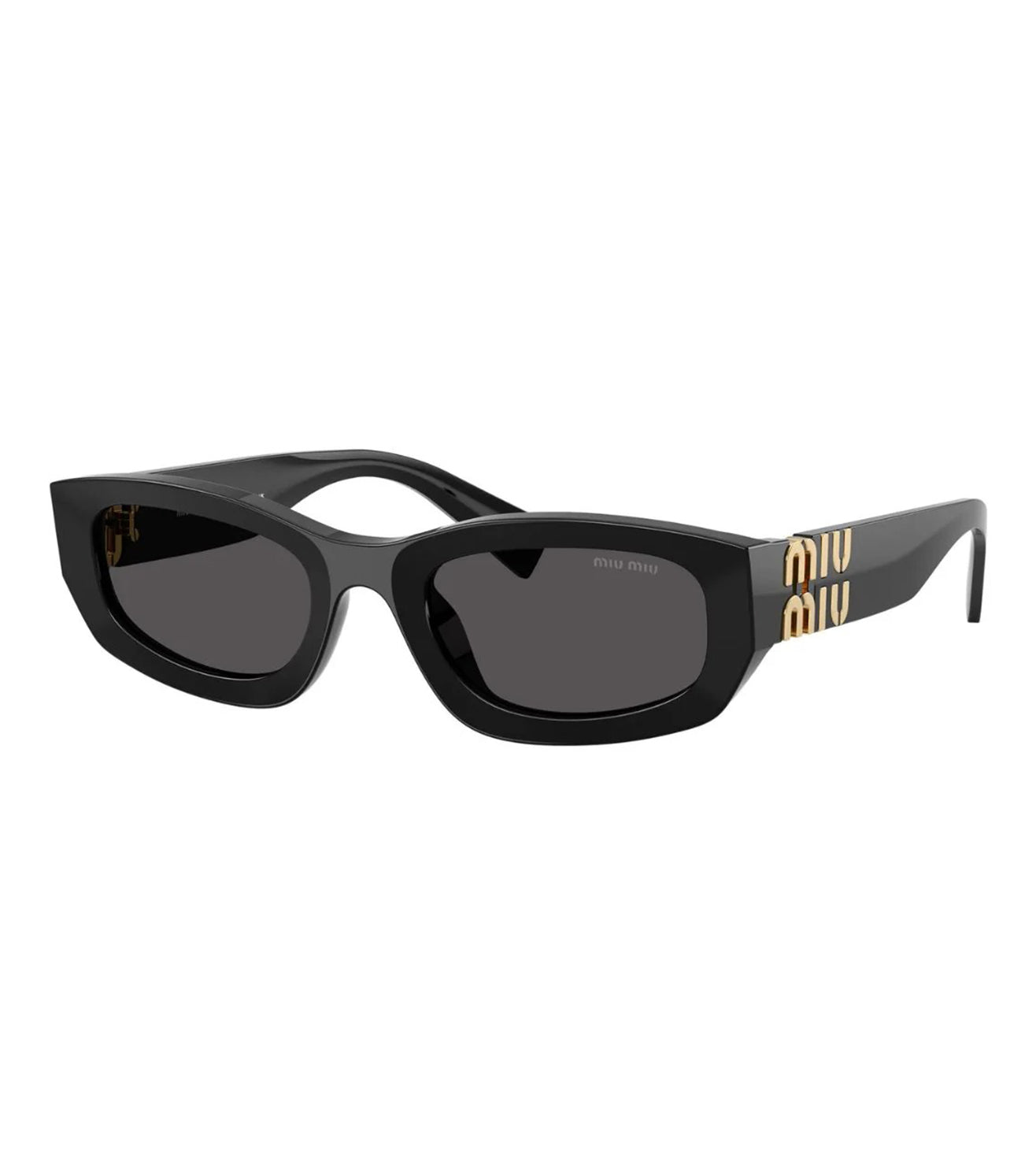 Miu Miu Women Dark Grey Rectangular Sunglasses