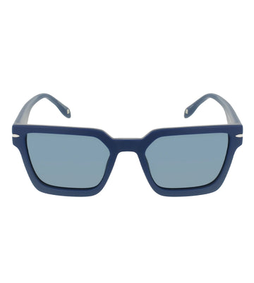 Mita Unisex Blue Rectangular Sunglasses