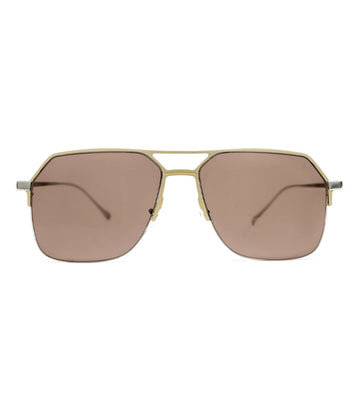Mita Men's Brown Aviator Sunglasses