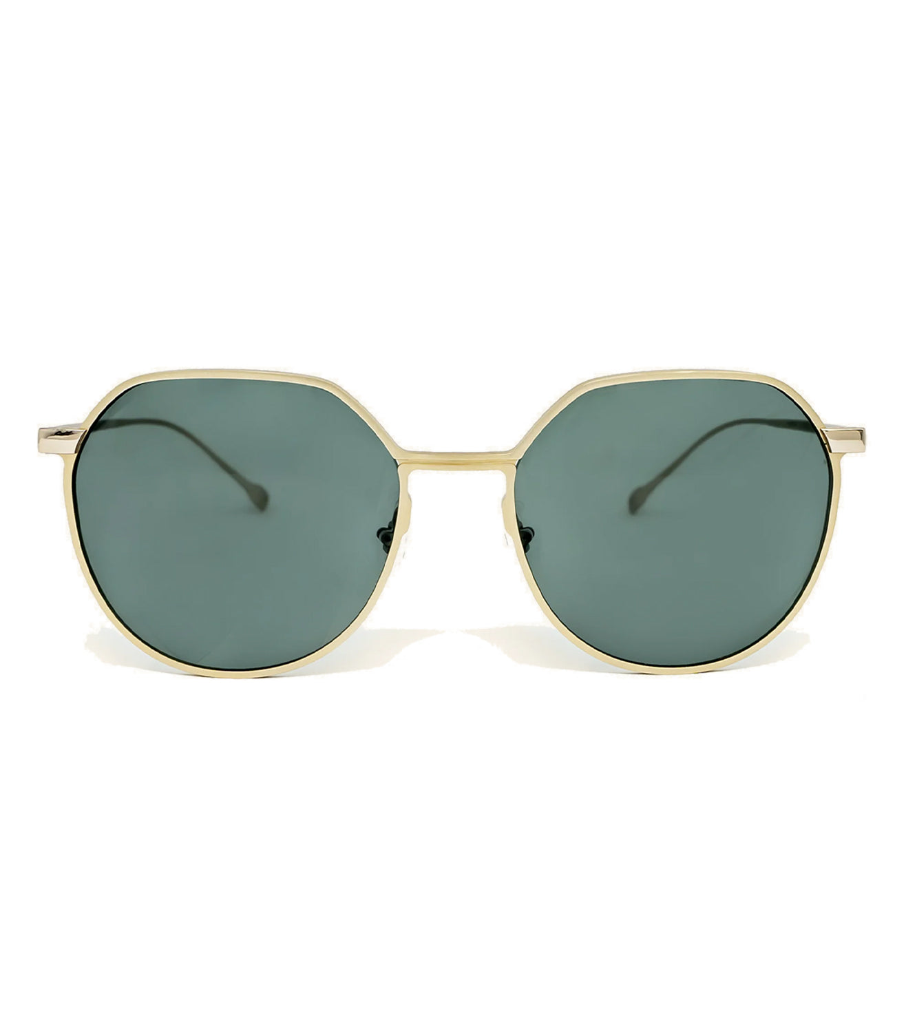 Mita Women's Green Round Sunglasses