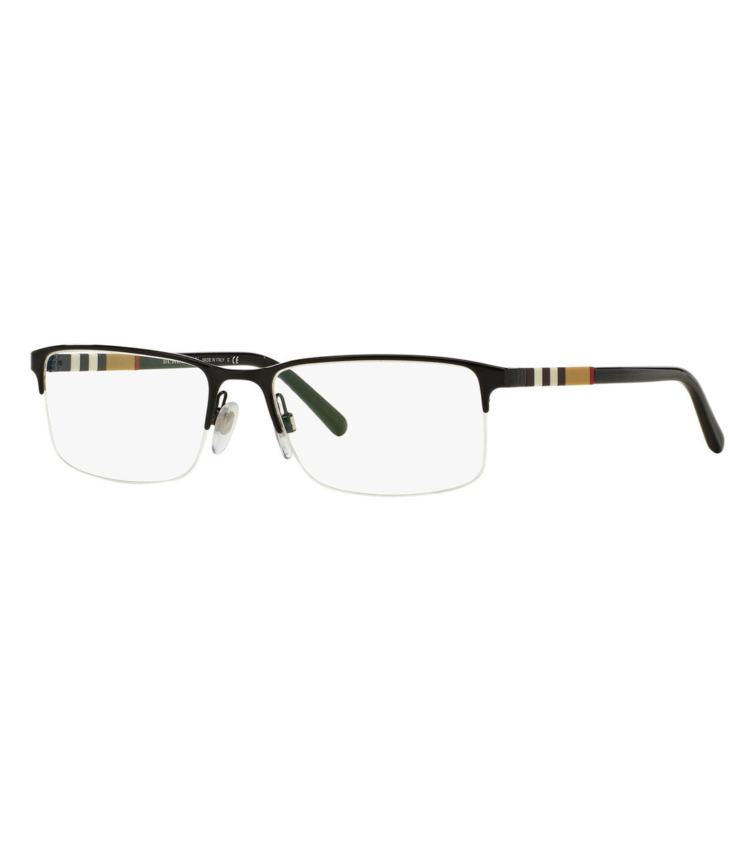 Burberry Men's Black Rectangular Optical Frames