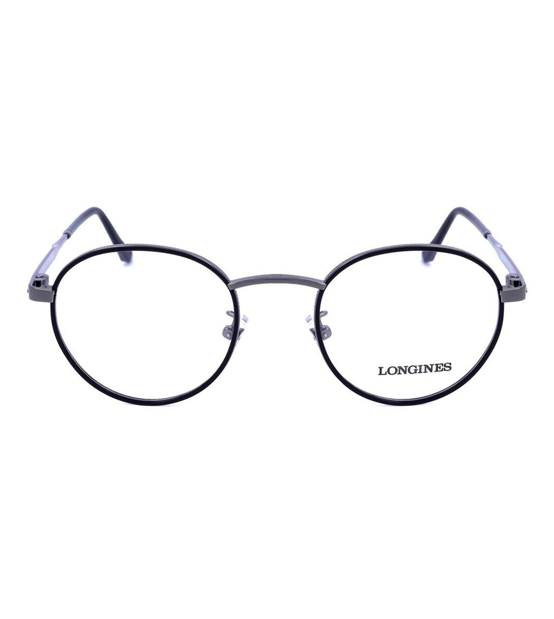 Longines Men's Black Round Optical Frame