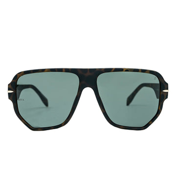 Mita Men's Teal Square Sunglasses