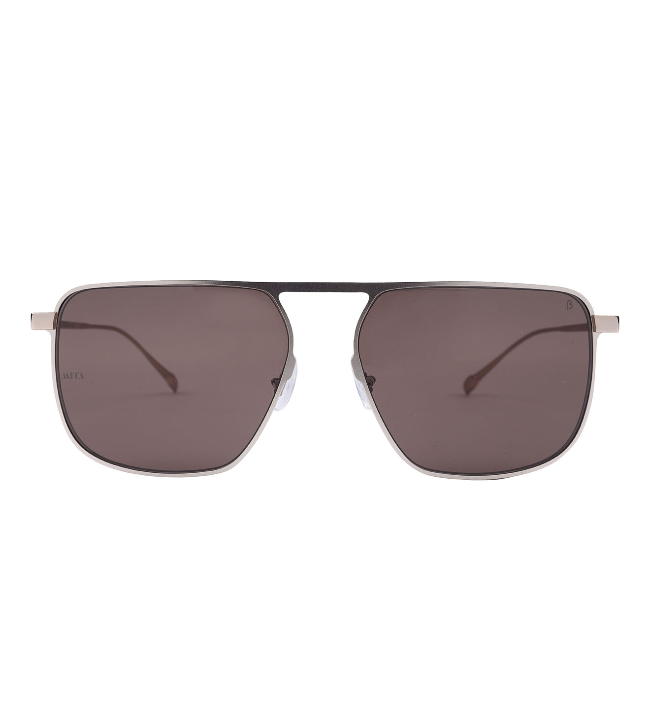 Mita Men's Brown Square Sunglasses