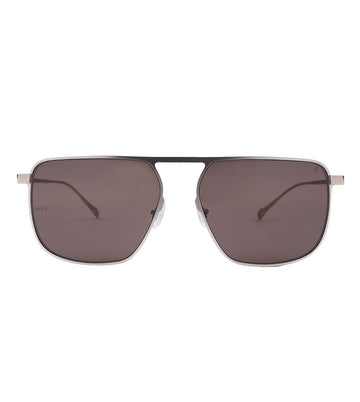 Mita Men's Brown Square Sunglasses