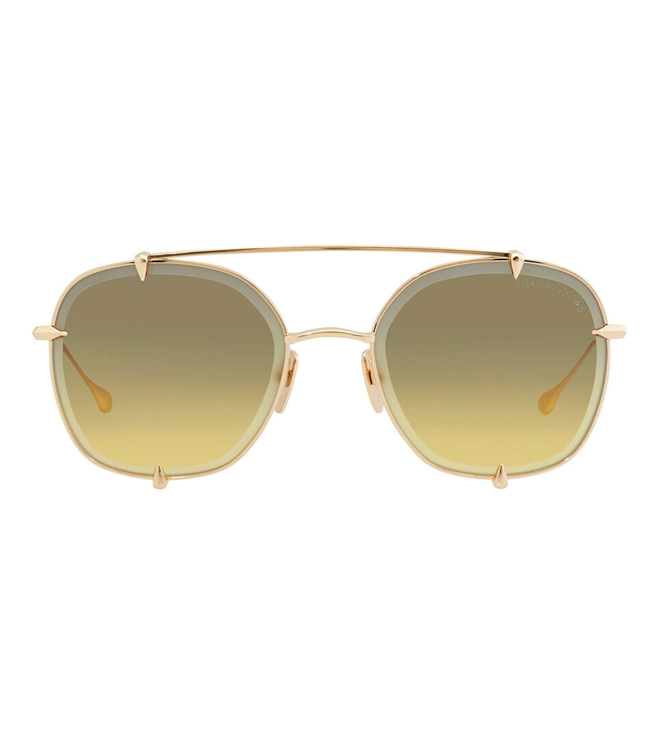 Dita Talon-Two Unisex Grey-Amber Aviator Sunglasses