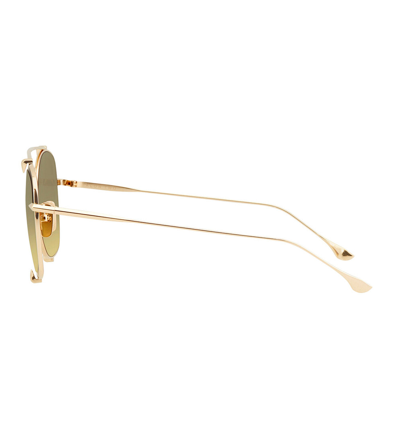 Dita Talon-Two Unisex Grey-Amber Aviator Sunglasses