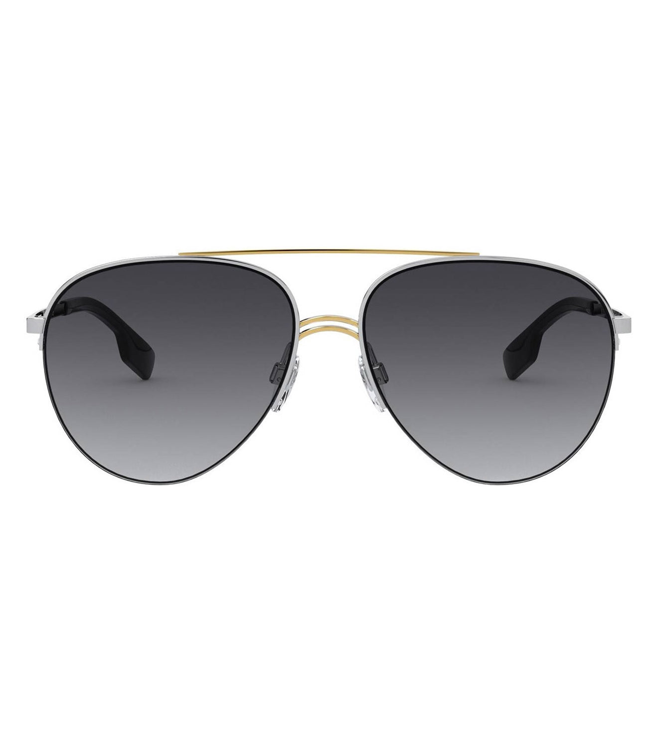 Burberry Women's Grey Gradient Aviator Sunglasses-zoom-1