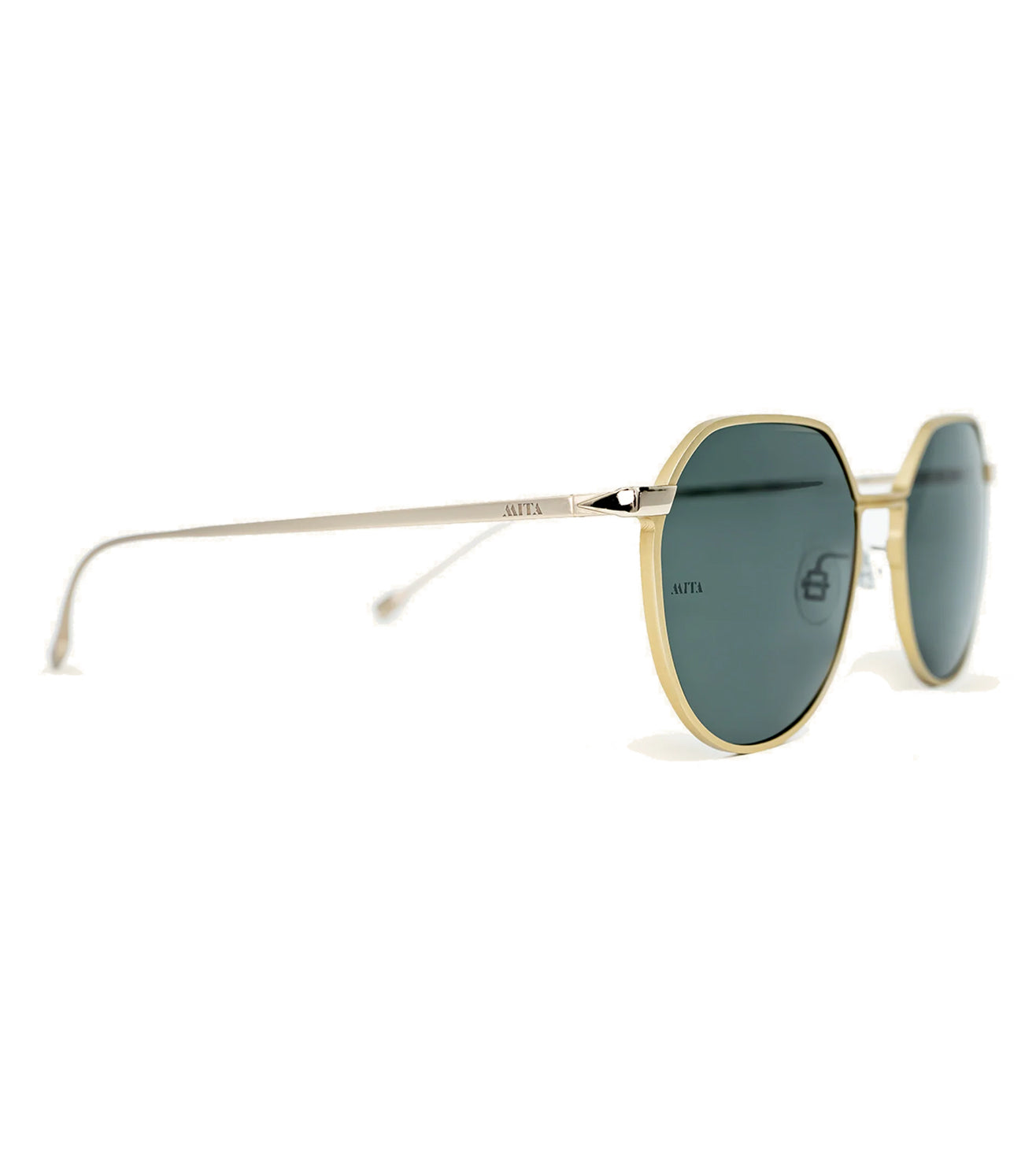 Mita Women's Green Round Sunglasses