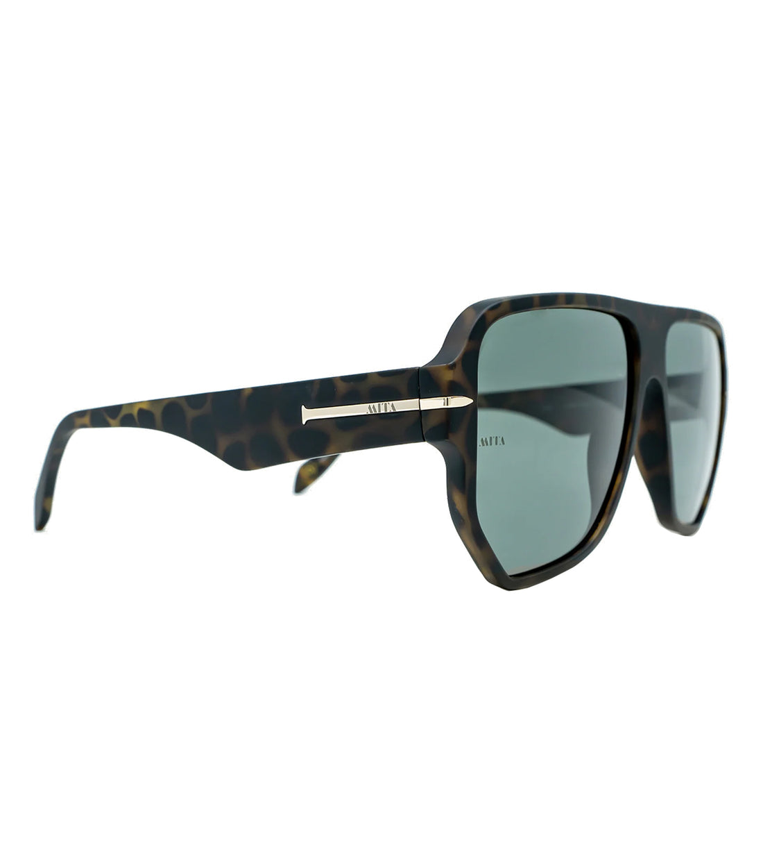 Mita Men's Teal Square Sunglasses