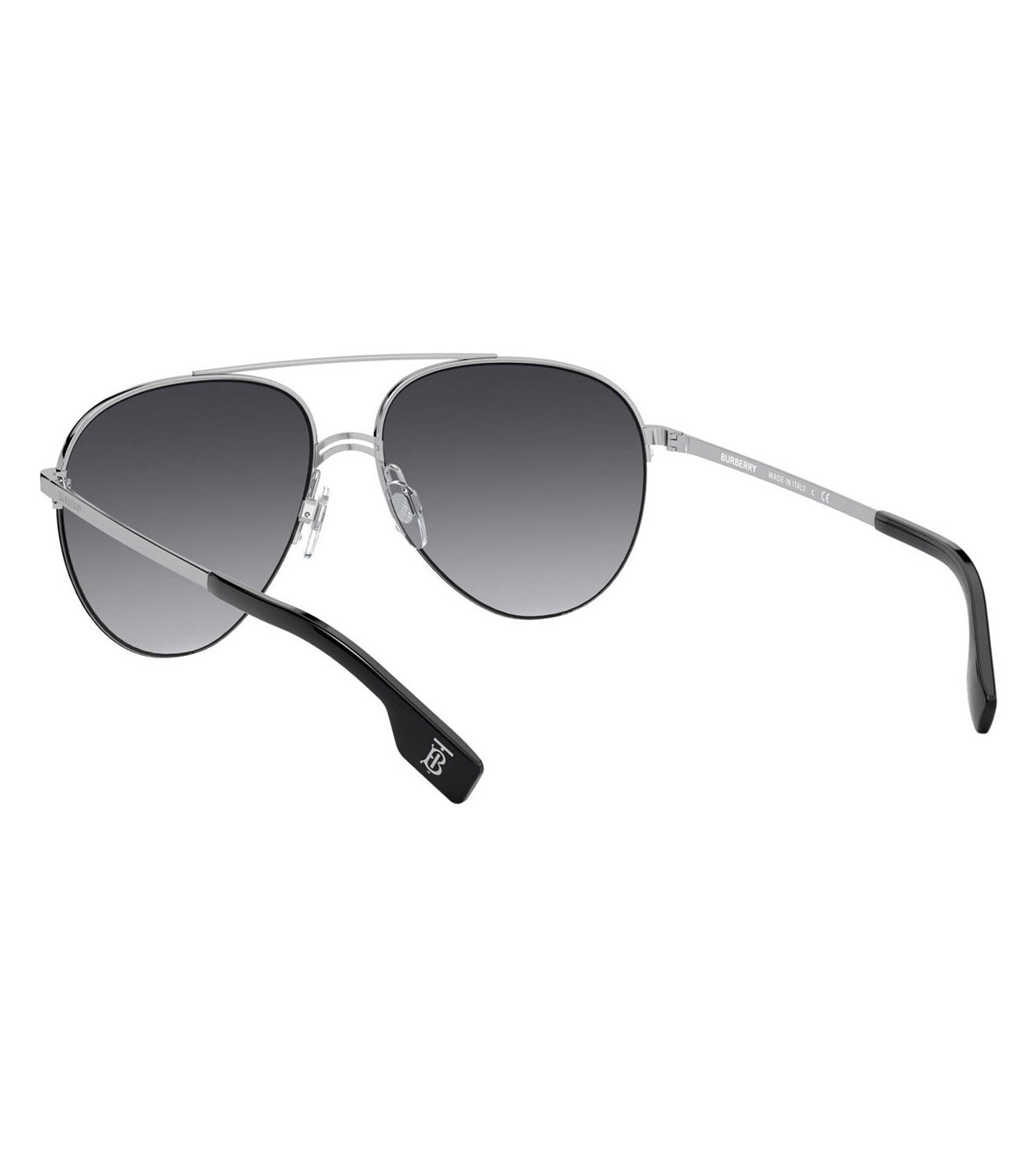 Burberry Women's Grey Gradient Aviator Sunglasses-zoom-3