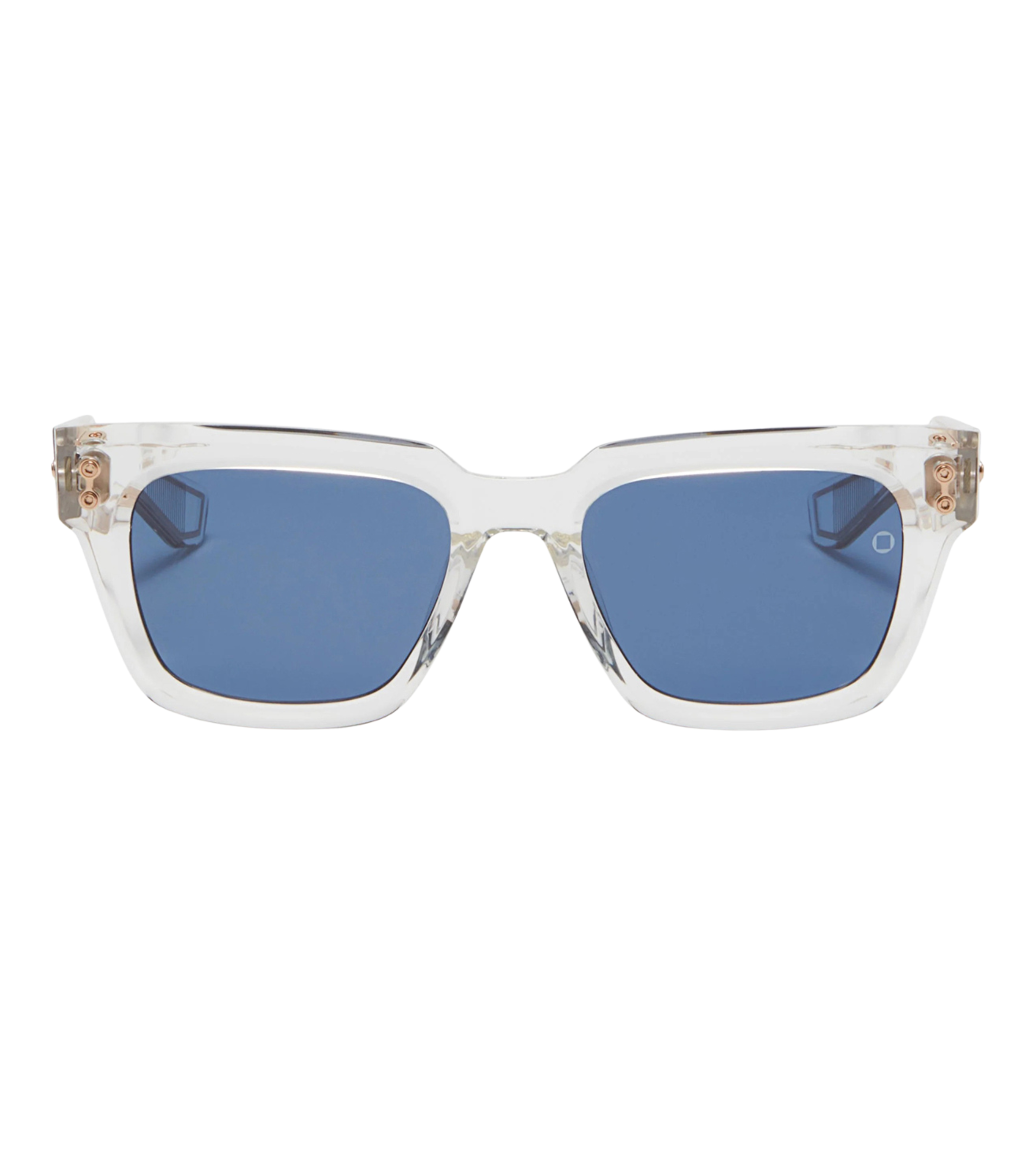 Akoni Unisex Dark Blue Square Sunglasses