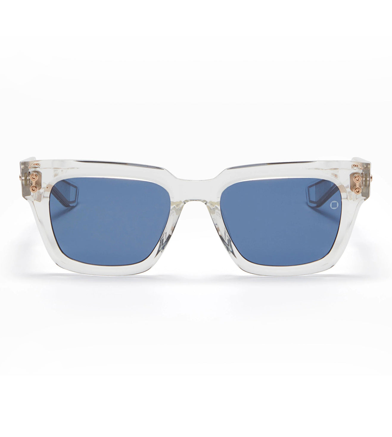 Akoni Unisex Dark Blue Square Sunglasses