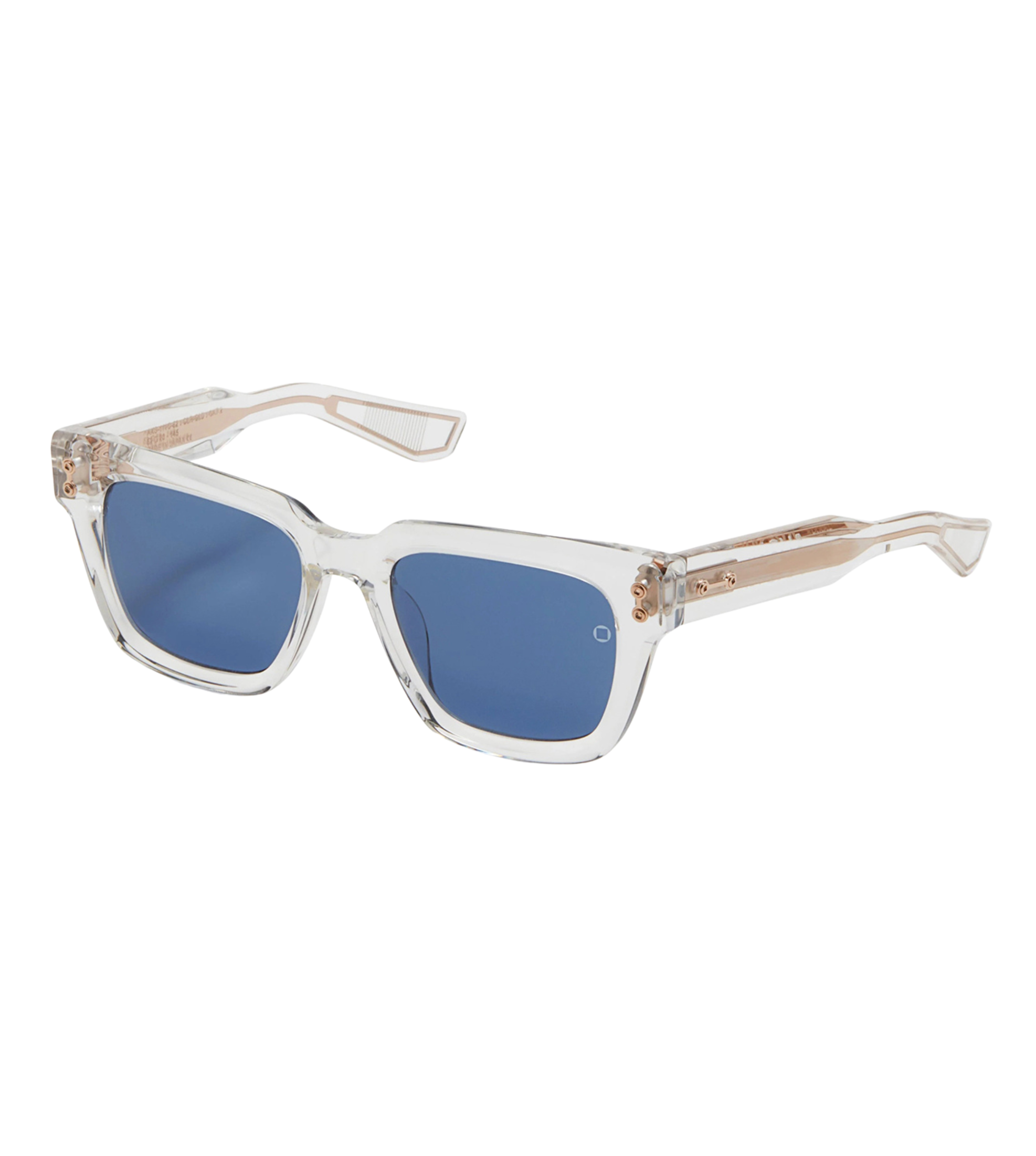 Akoni Unisex Dark Blue Square Sunglasses