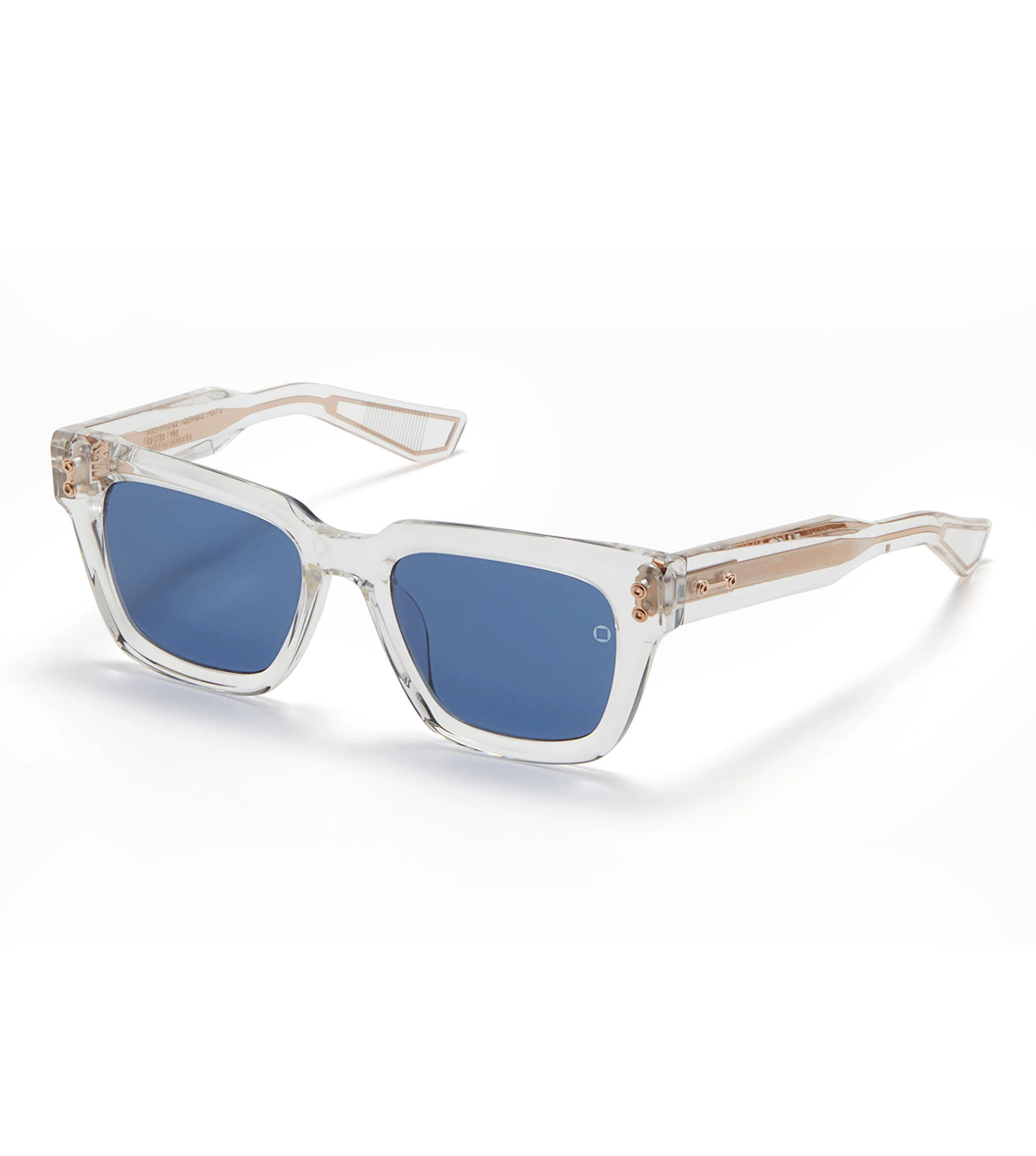 Akoni Unisex Dark Blue Square Sunglasses