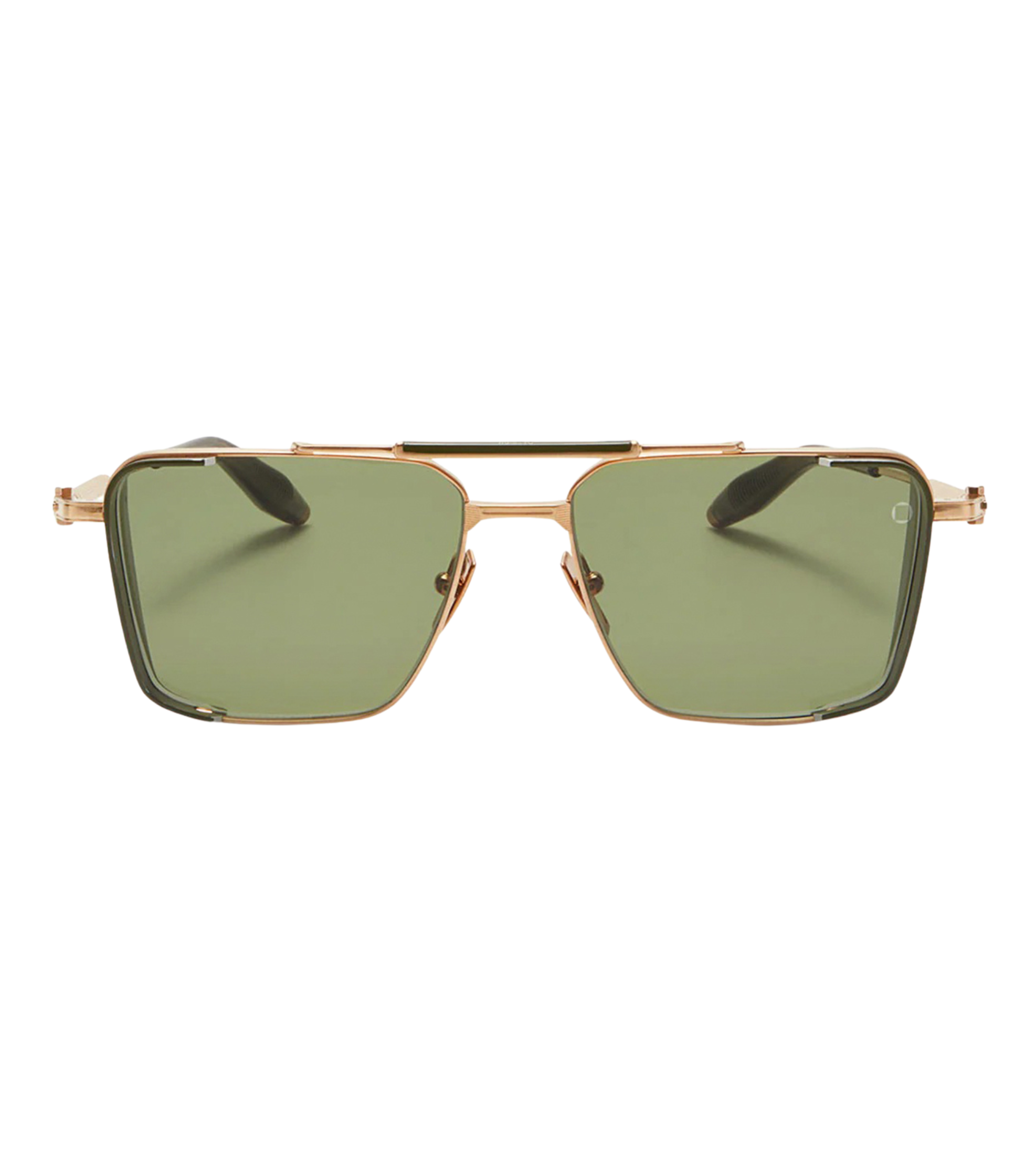 Akoni Unisex Dark Olive Navigator Sunglasses