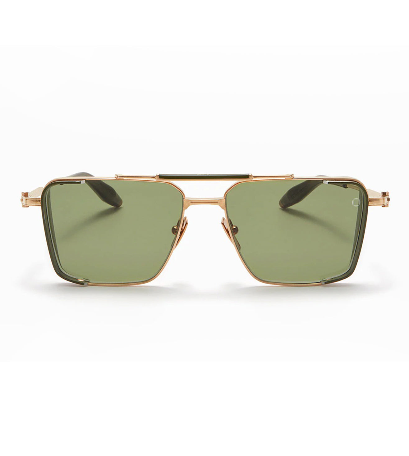 Akoni Unisex Dark Olive Navigator Sunglasses
