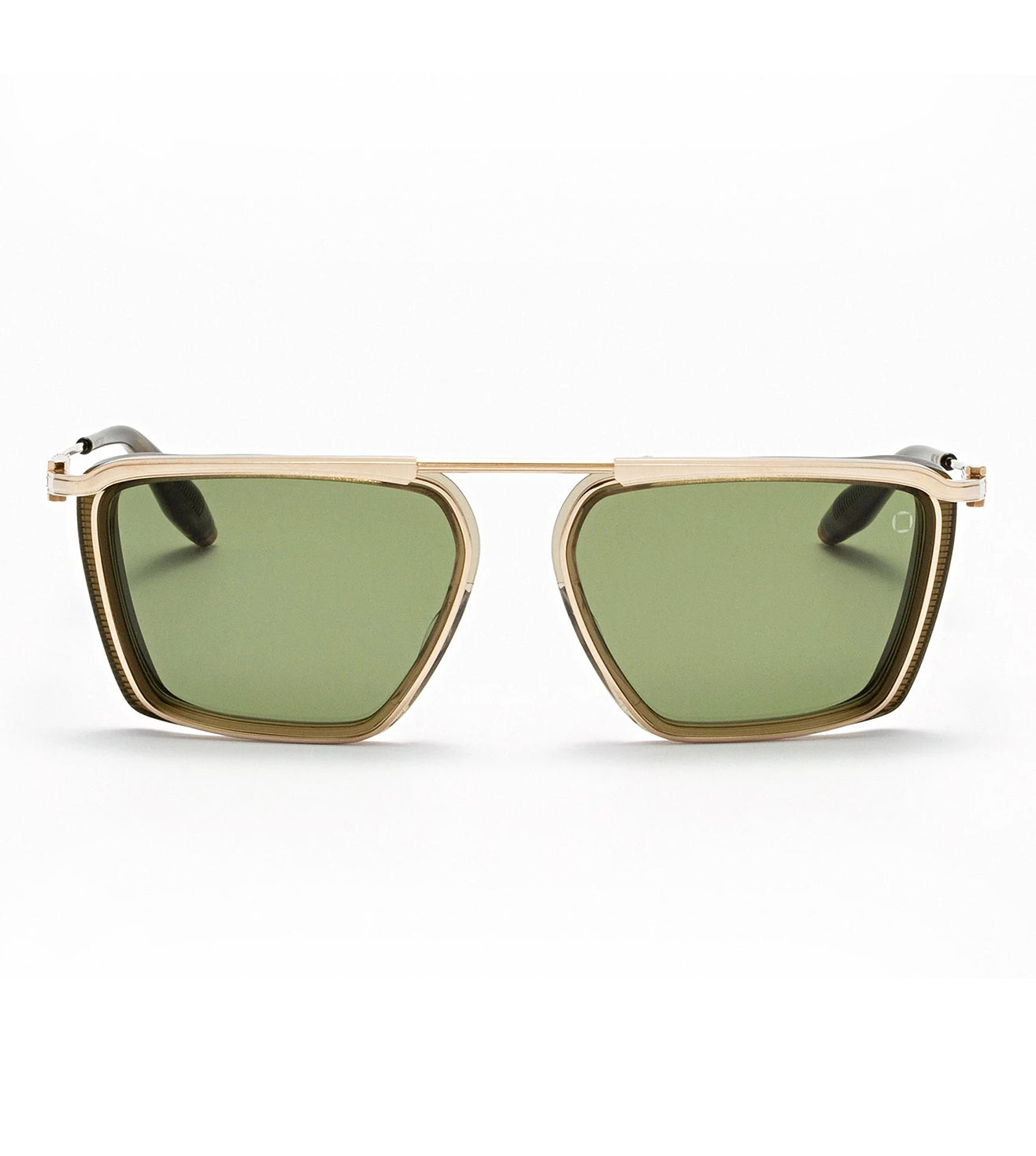 Akoni Unisex Dark Olive Navigator Sunglasses