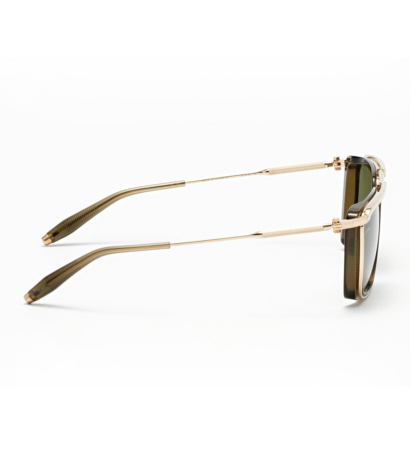 Akoni Unisex Dark Olive Navigator Sunglasses