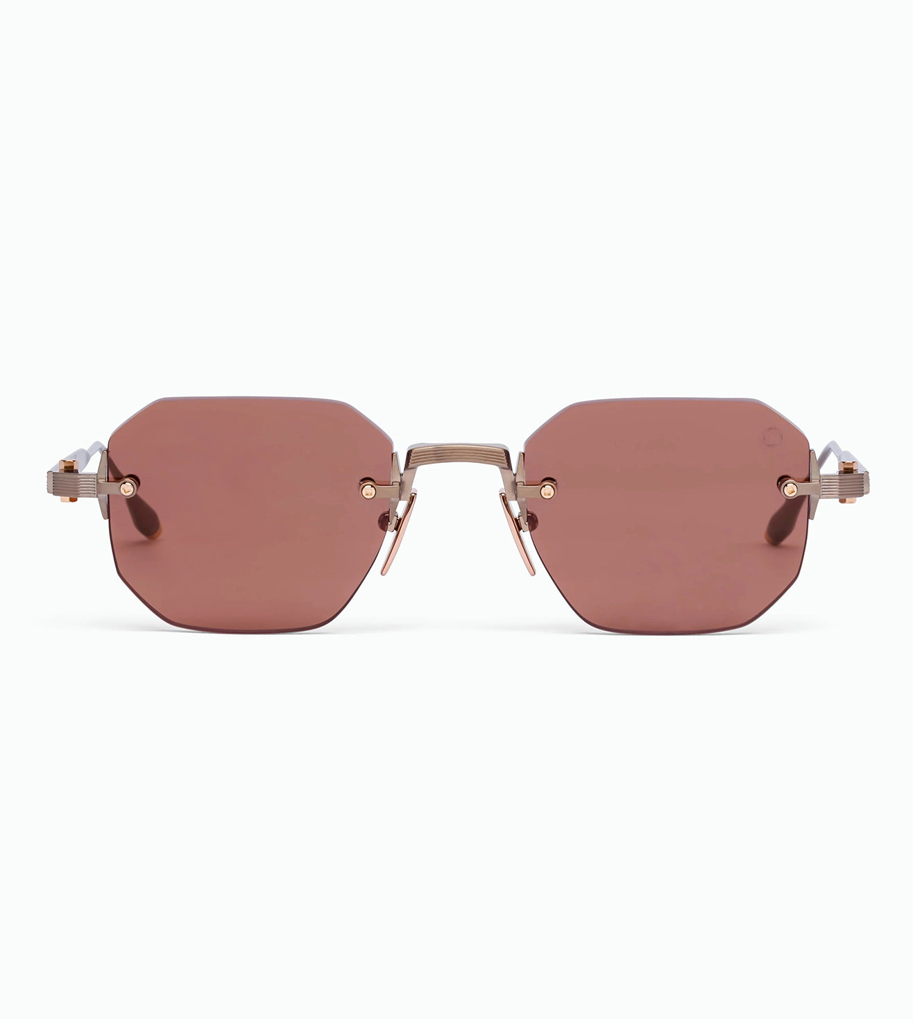 Akoni Unisex Brandy Geometric Sunglasses