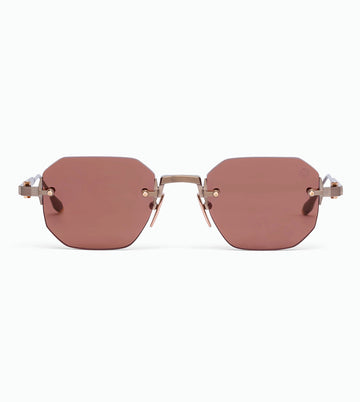 Akoni Unisex Brandy Geometric Sunglasses