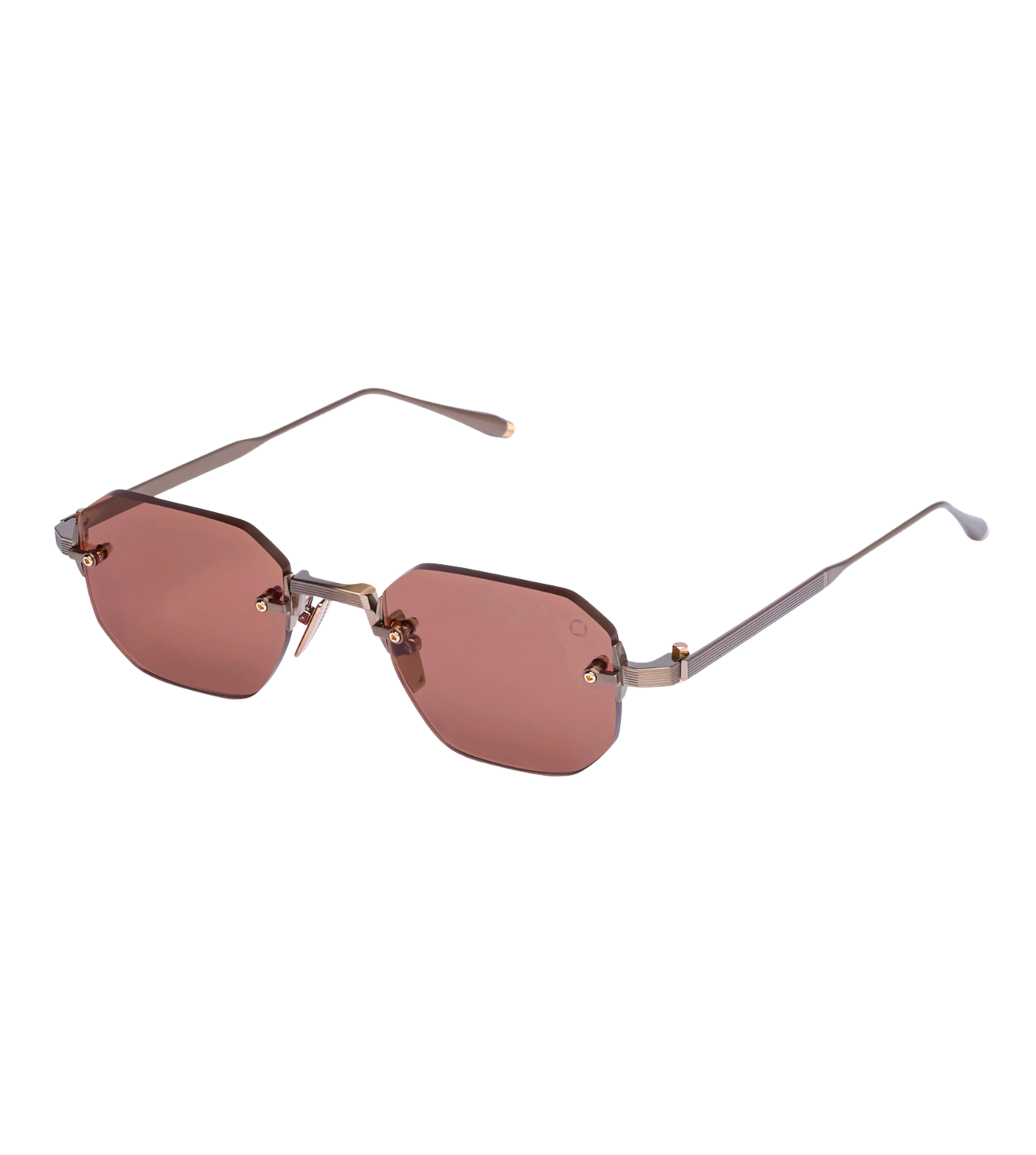 Akoni Unisex Brandy Geometric Sunglasses