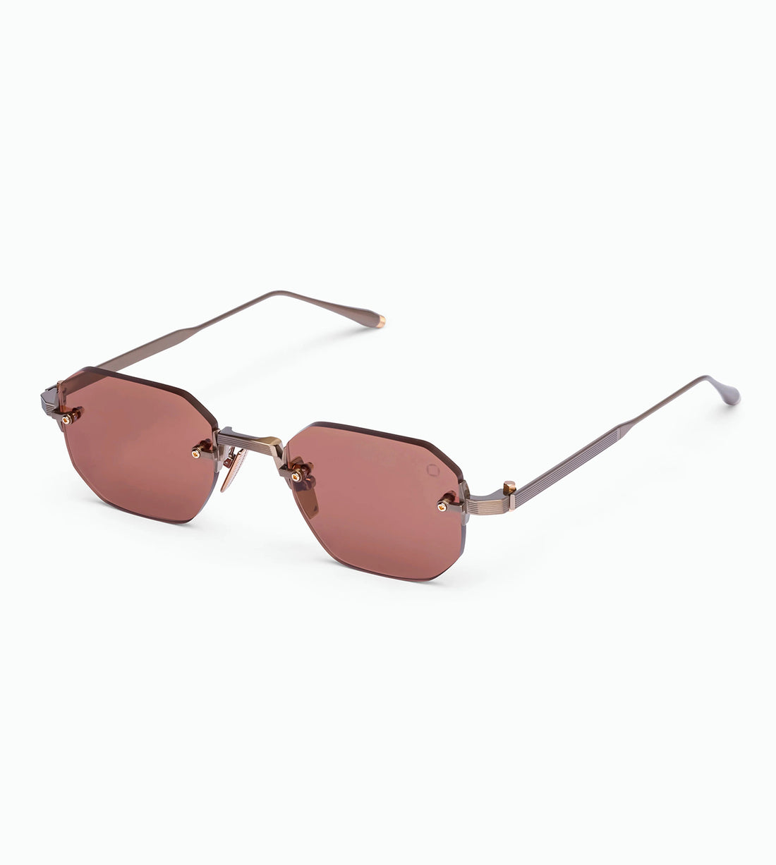 Akoni Unisex Brandy Geometric Sunglasses